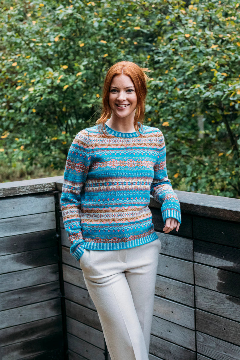 Eribé Kinross Sweater in Topaz and Opal - New Colours – Wild Paisley