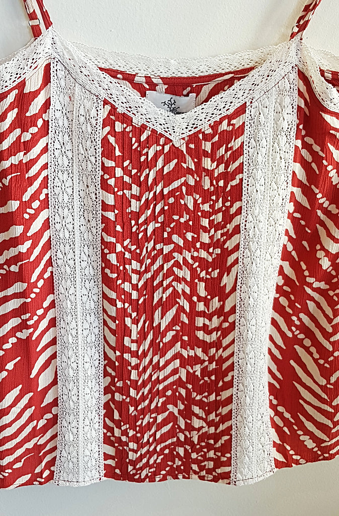 Stella Forest Mali Camisole in Grenat - Wild Paisley