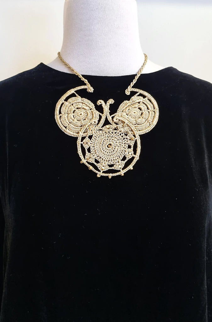 EMC Hand Crocheted Neckpiece - Wild Paisley