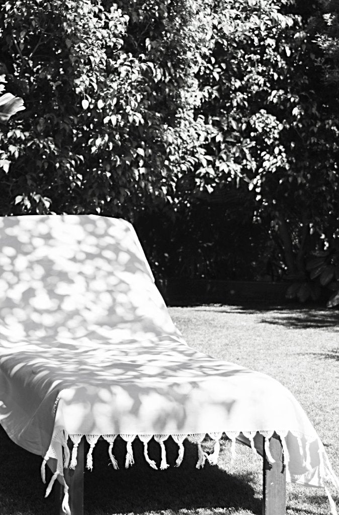 Eva Massai Creations Embroidered Lounge Towel Palm Tree Motif - Wild Paisley