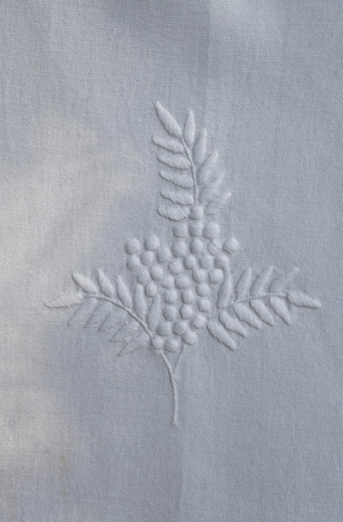 Eva Massai Creations Embroidered Pillowcases Standard Size Set of 2 Mimosa Motif - Wild Paisley