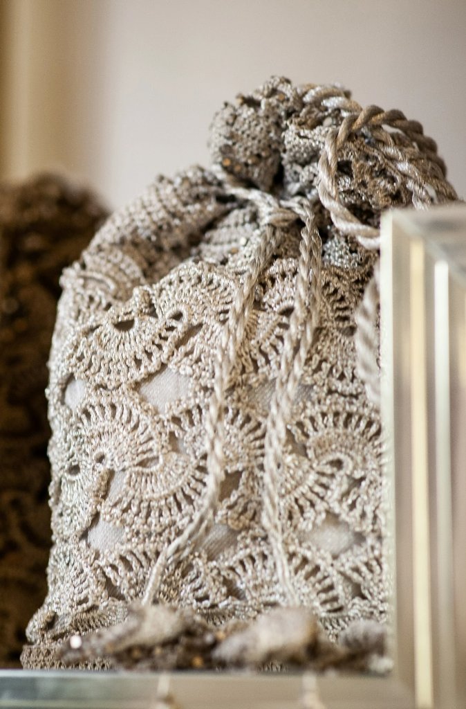Eva Massai Creations Crocheted Evening Bag Silver - Wild Paisley