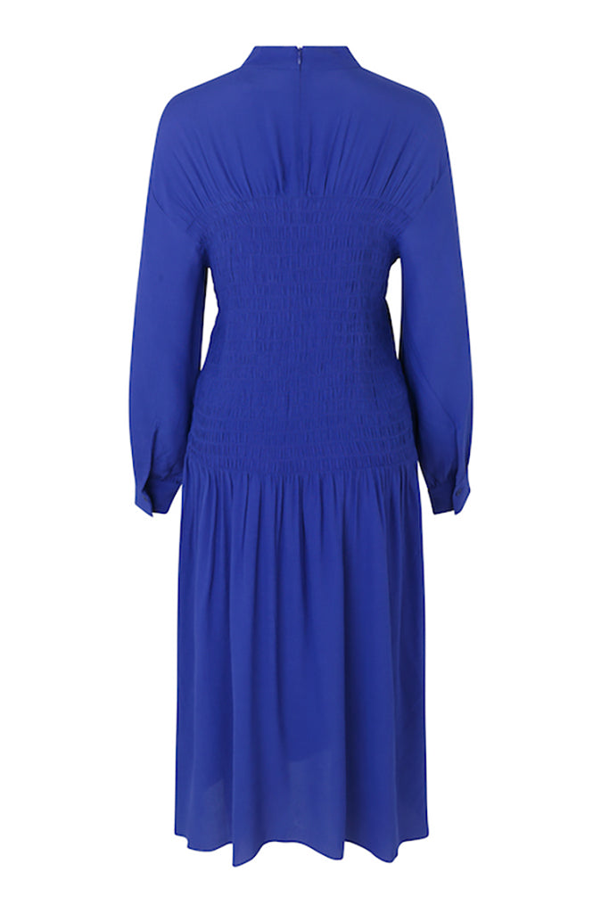 Second Female Smockie Dress in Spectrum Blue - Wild Paisley
