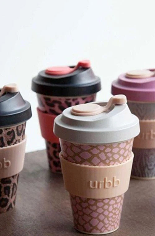 Porter Green URBB Reusable Bamboo Coffee Cup - Wild Paisley