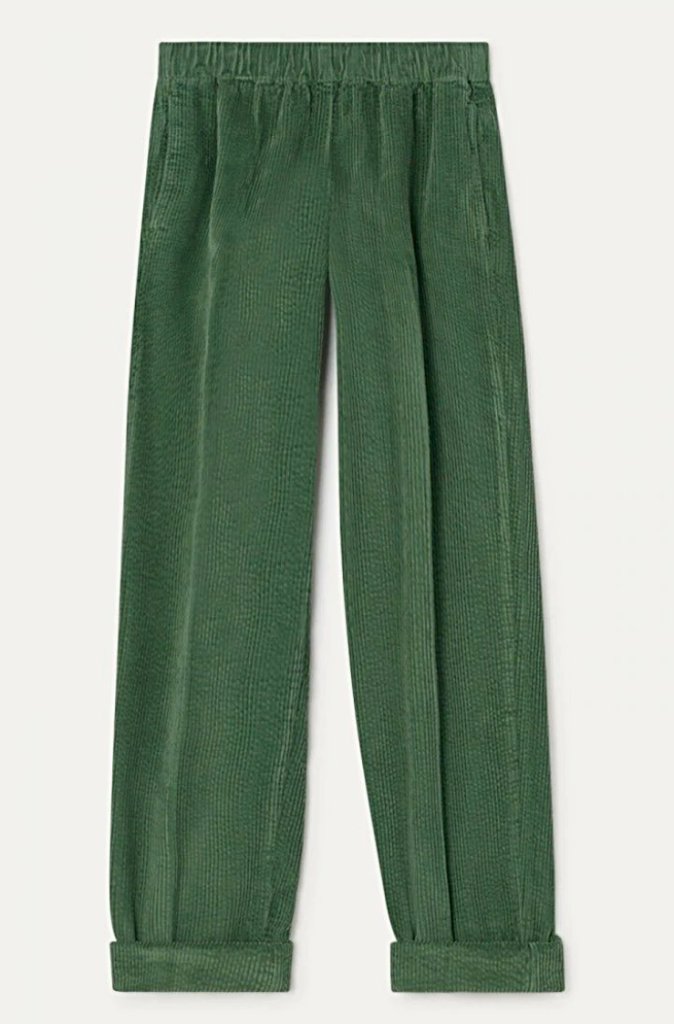 American Vintage Padow Relaxed Pants in Mojito - Wild Paisley