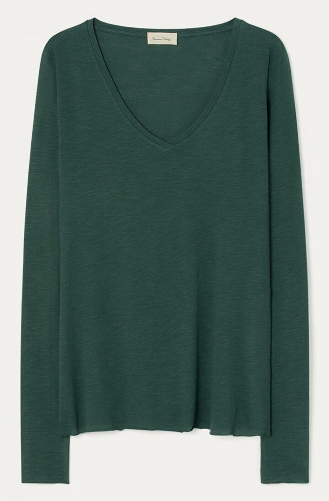 American Vintage Jacksonville V Neck L/S Tee JAC52 – Wild Paisley