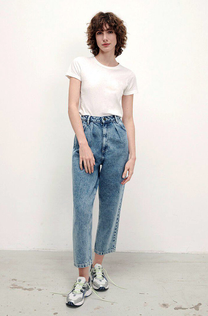 American Vintage Joybird Carrot Jeans in Blue Light Stone Wild