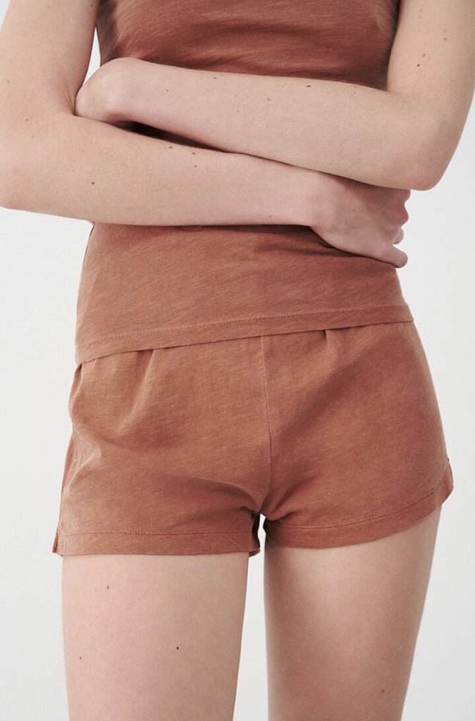 American Vintage Lamy Shorts in Vintage Terracotta - Wild Paisley