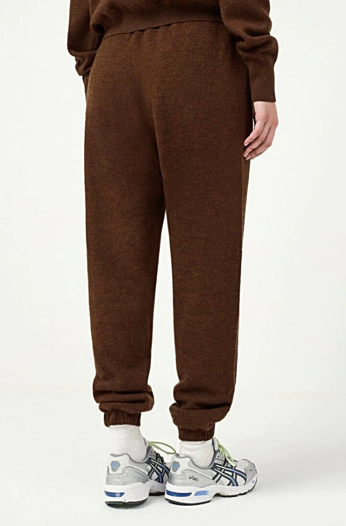 American Vintage Tadbow Knitted Joggers in Teddy Bear Melange - Wild Paisley