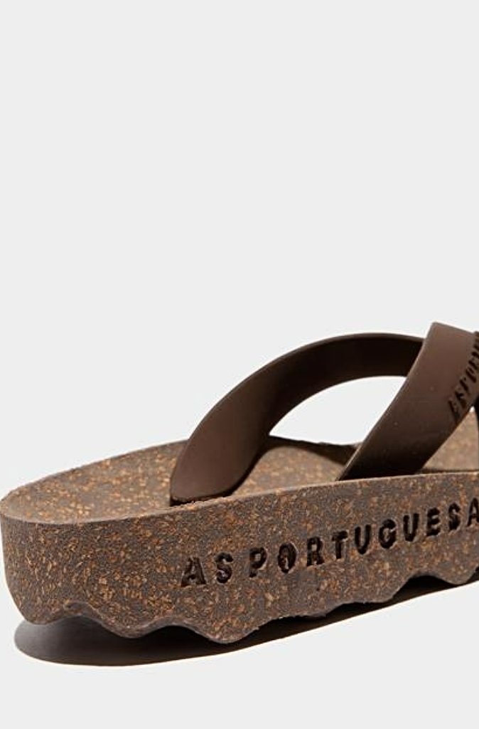 Asportuguesas Feel Flip Flops in Brown - Wild Paisley