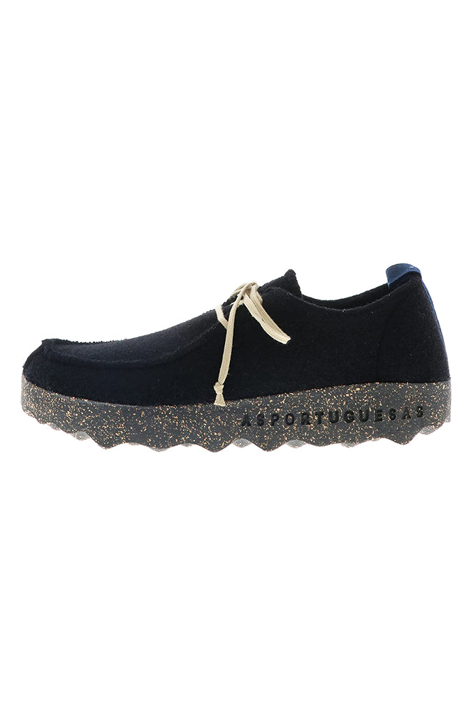 Asportuguesas Chat Lace Up Shoes in Black - Wild Paisley
