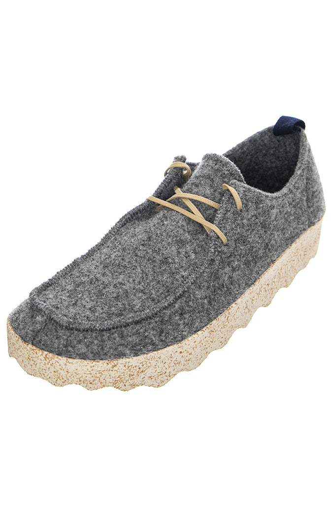 Asportuguesas Chat Lace Up Shoes in Concrete - Wild Paisley