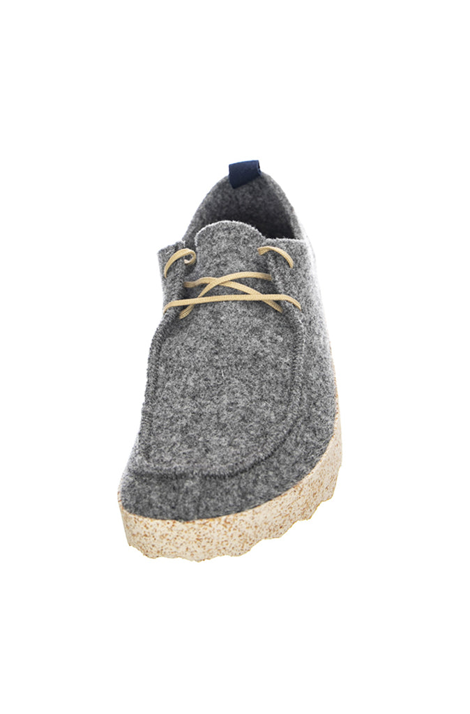 Asportuguesas Chat Lace Up Shoes in Concrete - Wild Paisley