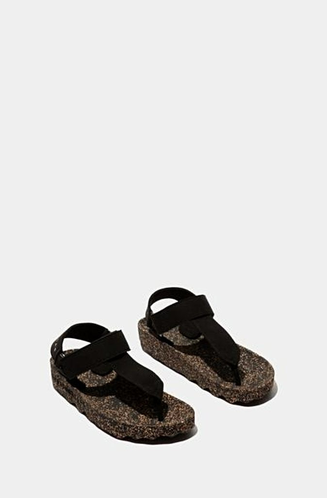 Asportuguesas Fizz Thong Sandals in Black - Wild Paisley
