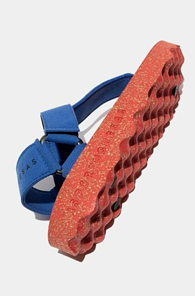 Asportuguesas Fizz Thong Sandals in Blue - Wild Paisley