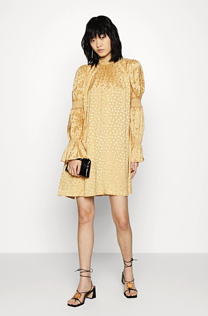 byTiMo Delicate Shift Dress in Golden - Wild Paisley