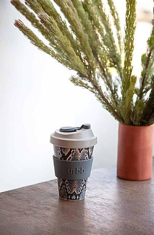 Porter Green URBB Reusable Bamboo Coffee Cup Mohave - Wild Paisley