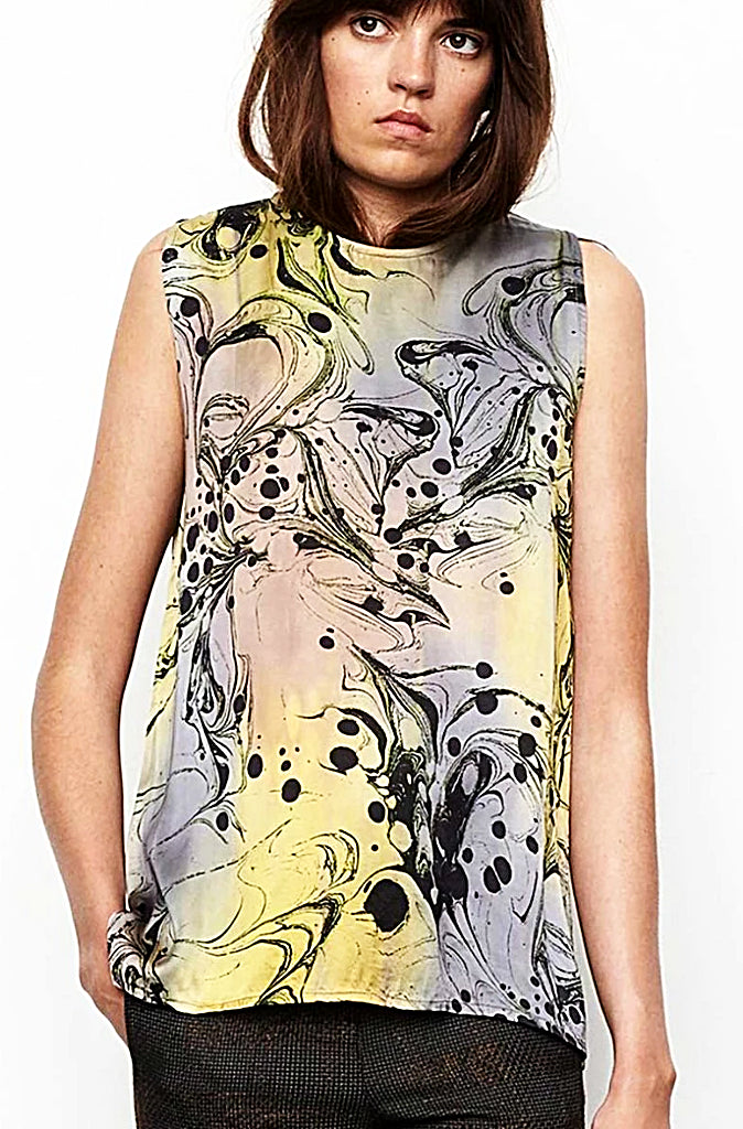 Rabens Saloner Mabelle Watermark Sleeveless Top - Wild Paisley