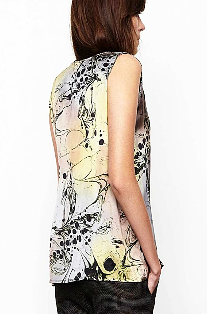 Rabens Saloner Mabelle Watermark Sleeveless Top - Wild Paisley