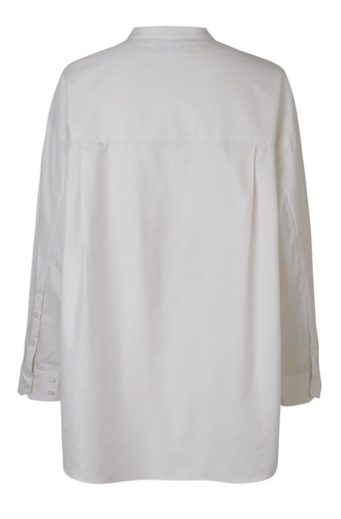 Second Female Josy Oversized Shirt in Egret - Wild Paisley