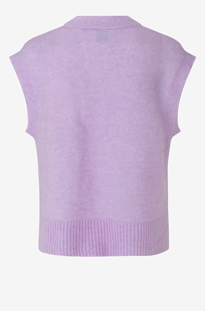 Second Female Brook Knit Vest in Orchid Bloom - Wild Paisley