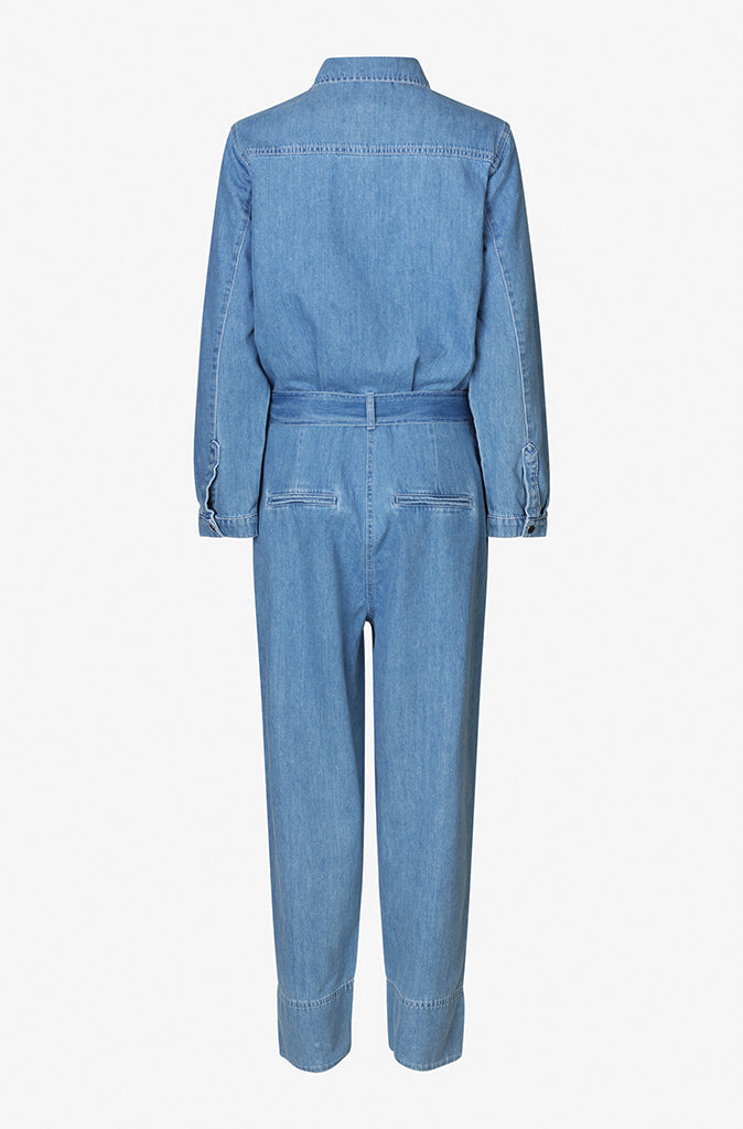Second Female Ingrid Jumpsuit in Denim Blue Wild Paisley