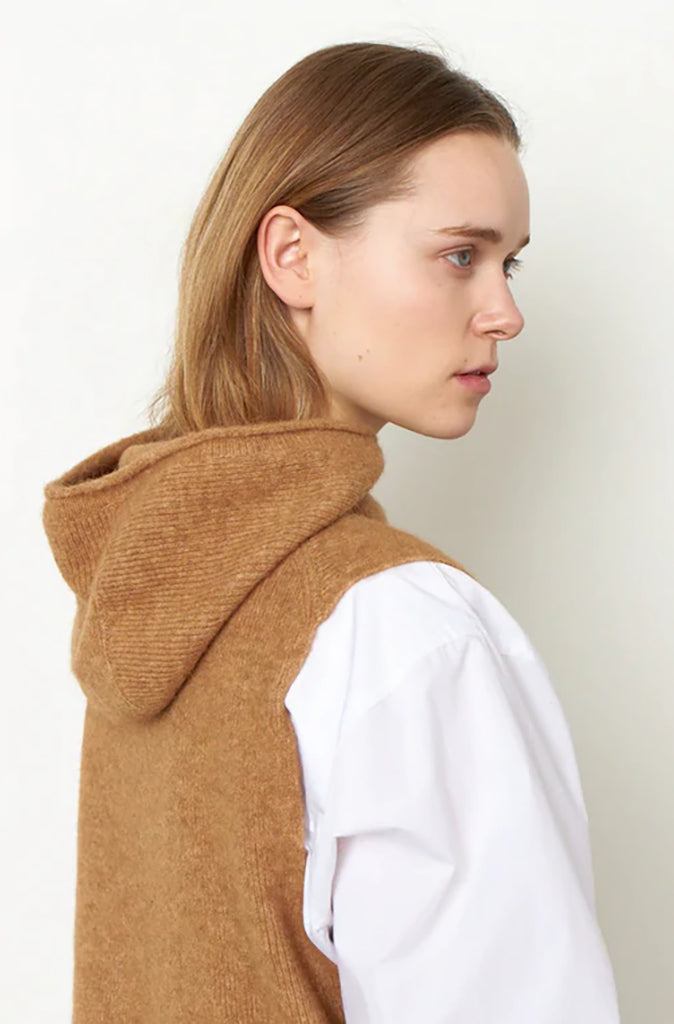 Second Female Omella Knit Hoodie Vest 2 Colours Wild Paisley