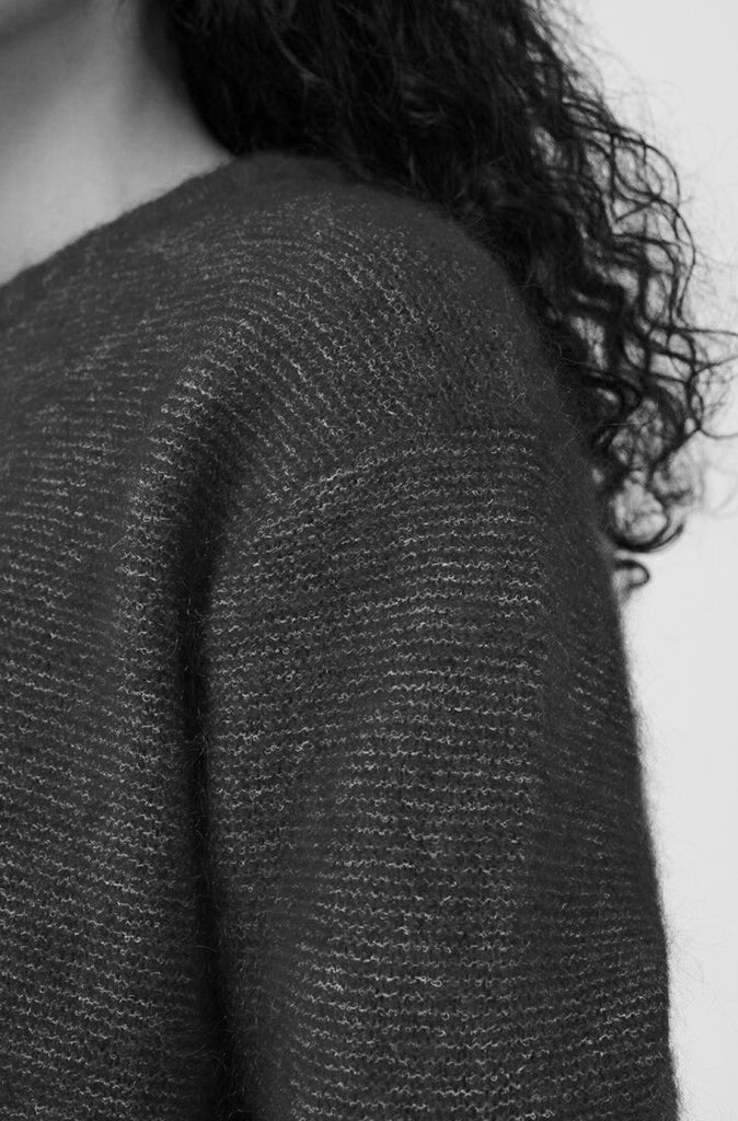 American Vintage Zabidoo Round Neck Sweater in Black